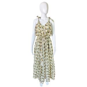 NWT YVONNE S YELLOW PRINTED JUMPSUIT XS